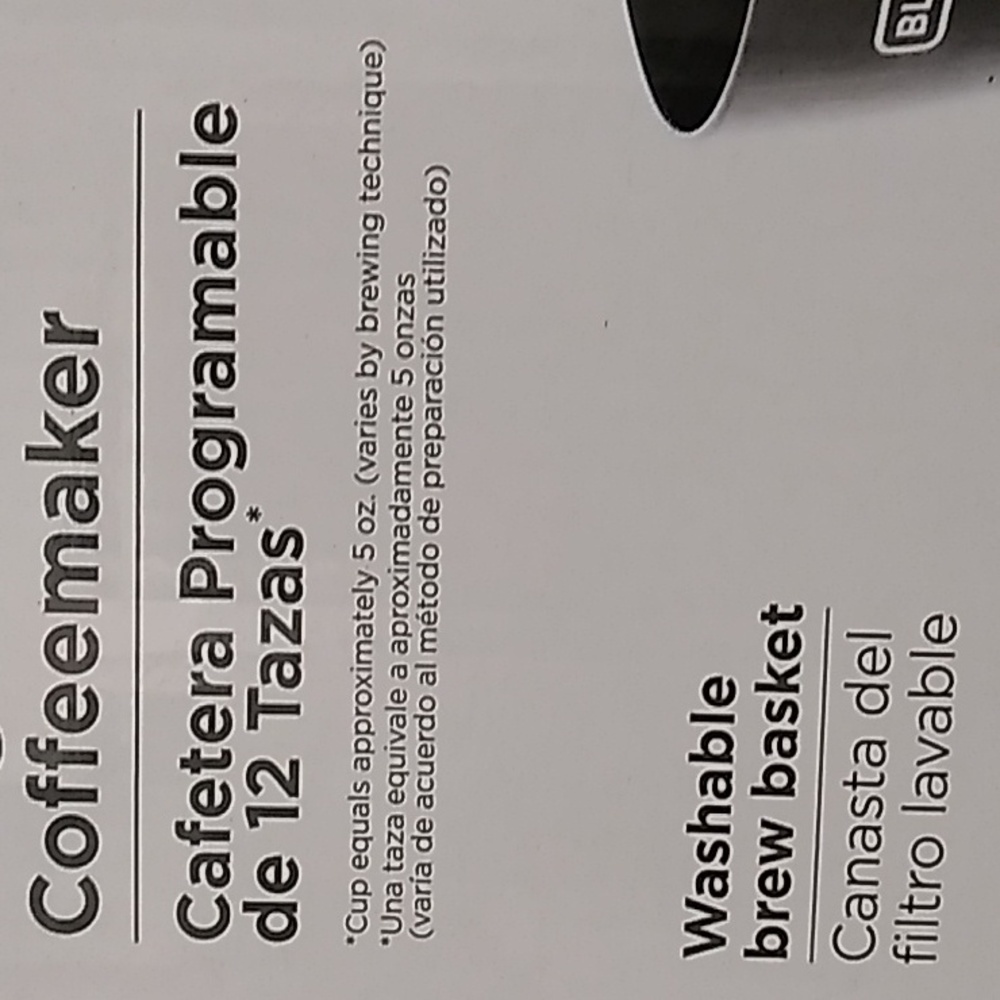 12 Cup Black+Decker Programmable Coffemaker Black - Picture 8 of 10